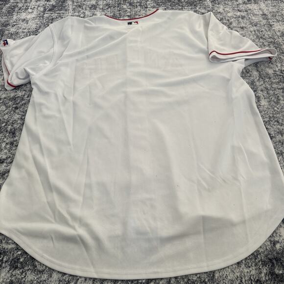 2X Vintage Anaheim LA Angels Russell Athletic Jersery White Red Embroidered MLB - Picture 9 of 11